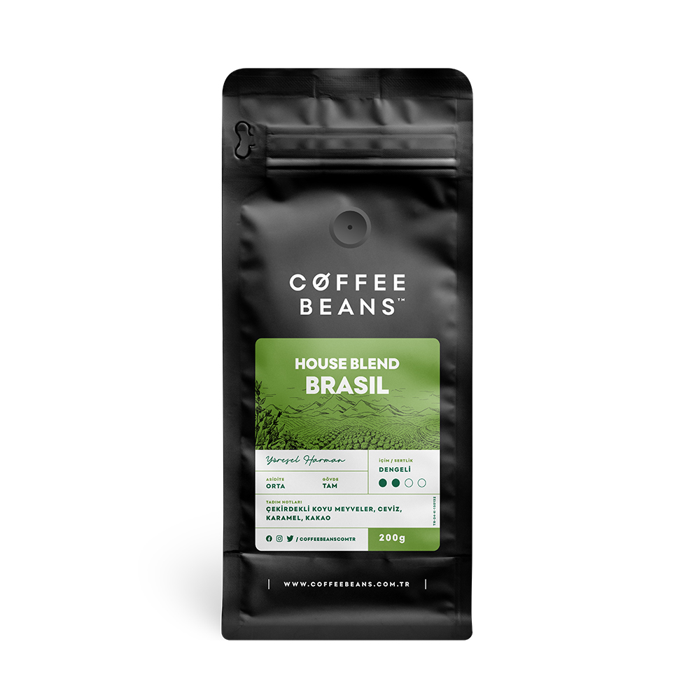 House Blend Brezilya Filtre Kahve Çekirdeği Coffee Beans