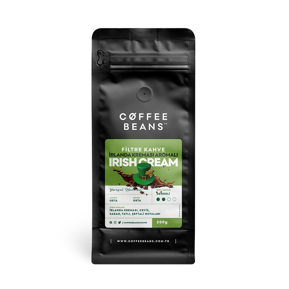 İrlanda Kreması Aromalı Filtre Kahve Çekirdeği Coffee Beans