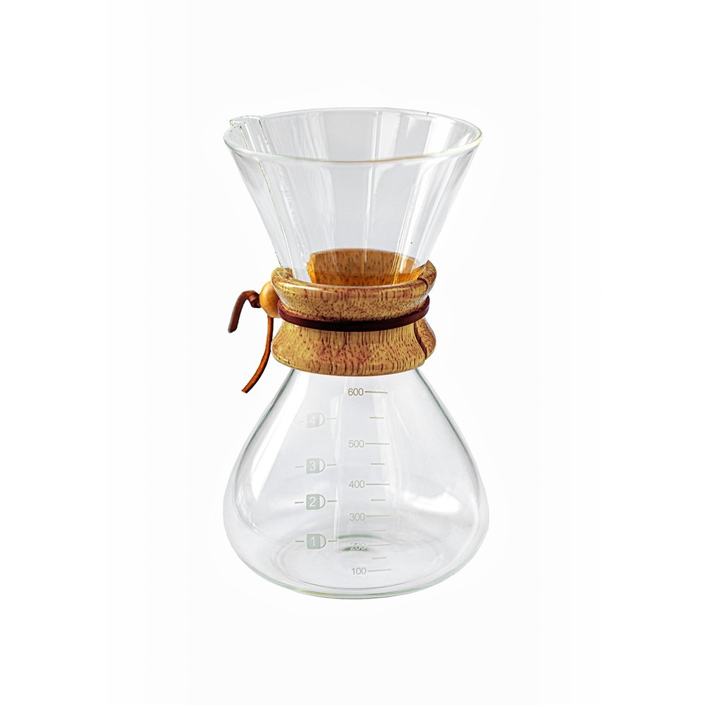 Borosilikat Cam (*Chemex) 600 ml (4 Cup) Kahve Demleme Sürahisi