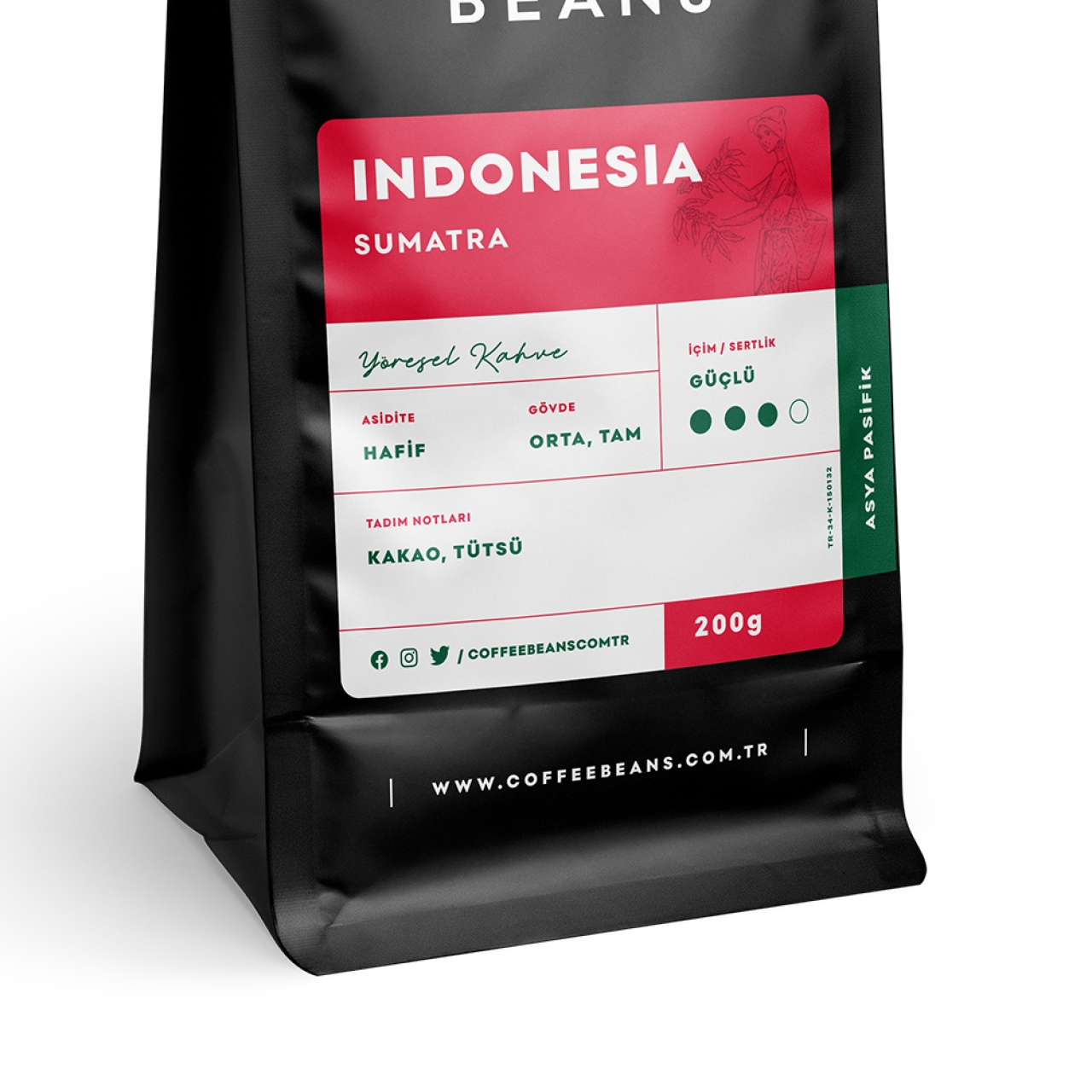 Endonezya Sumatra Filtre Kahve Çekirdeği