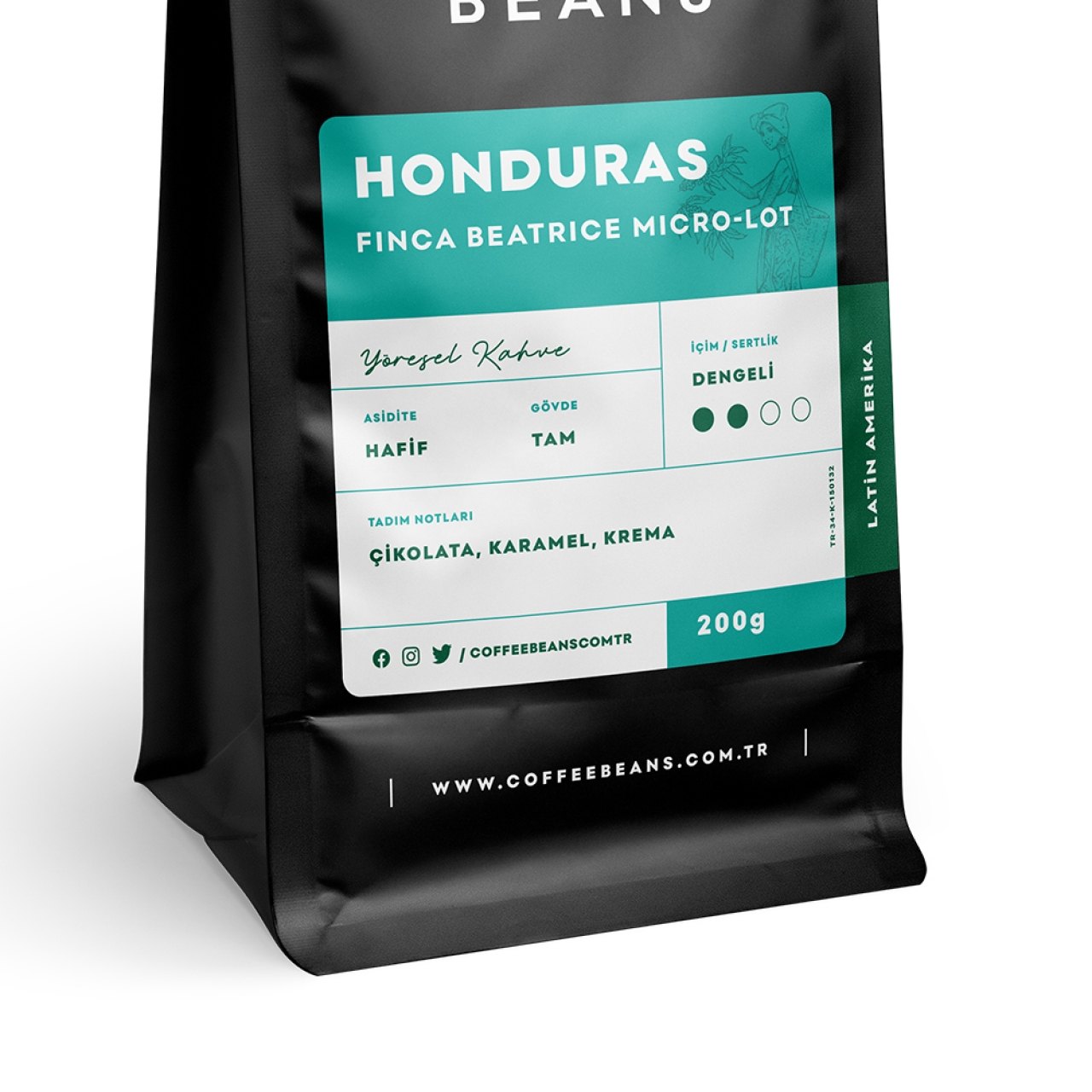 Honduras Finca Beatrice Micro-Lot Filtre Kahve Çekirdeği