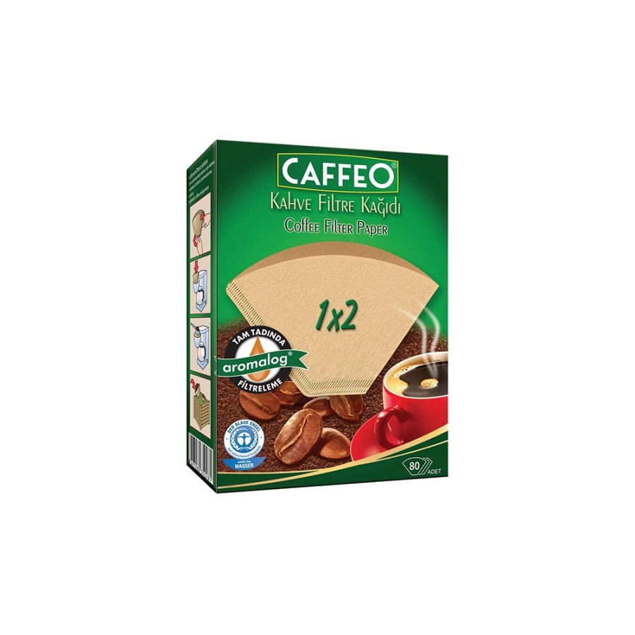 Caffeo Kahve Filtre Kağıdı 1x2 80 Adet (Doğal Kağıt) Fiyatı Taksit
